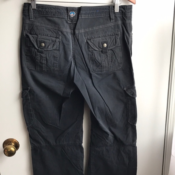Kuhl Mountain Culture Womens Vintage Patina Dye Gray 6 Pockets convertible sz 10 - Picture 9 of 10